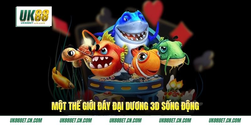 Một thế giới đáy đại dương 3D sống động Một thế giới đáy đại dương 3D sống động